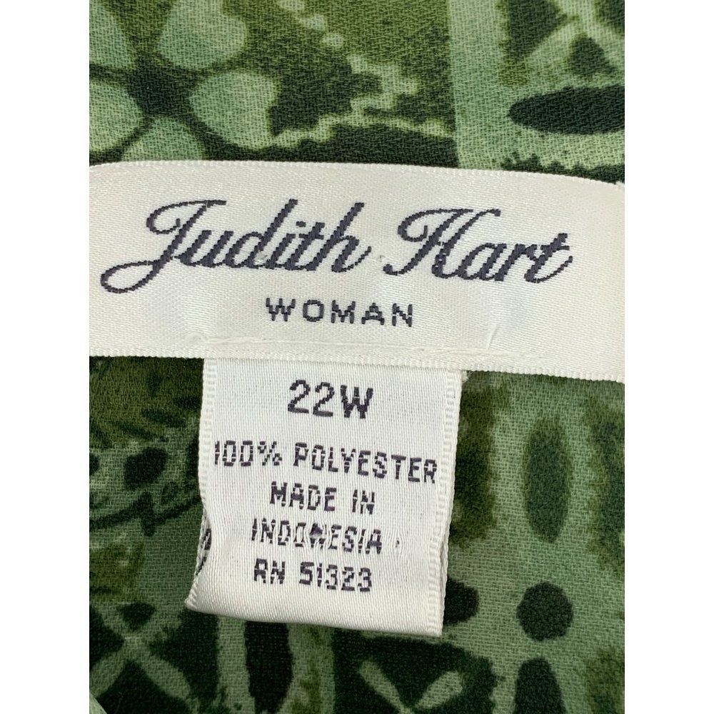 Women’s Judith Hart 2 Piece Skirt Set Green Size 22W 5467 Asian Theme Wrap - Picture 5 of 10